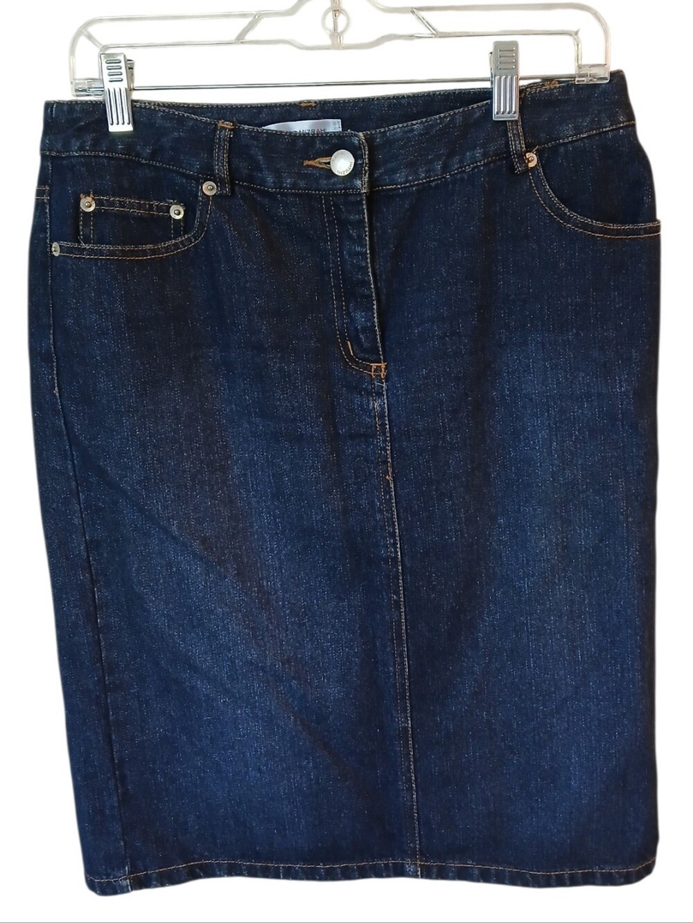Isaac Mizrahi For Target Dark Wash Denim Skirt Size 6